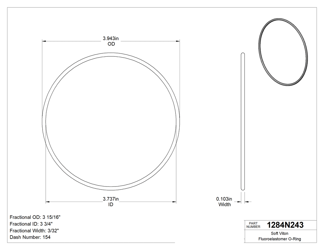 Technical drawing - 1284N243